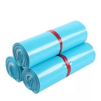 Poly Mailer Bags Mailing Satchel Plastic Courier Self Sealing Packing Blue - 25*35CM