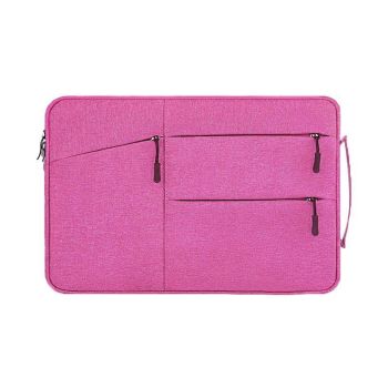 Laptop Sleeve Travel Bag Carry Case For Macbook Air Pro 15.6inch - Rose Red