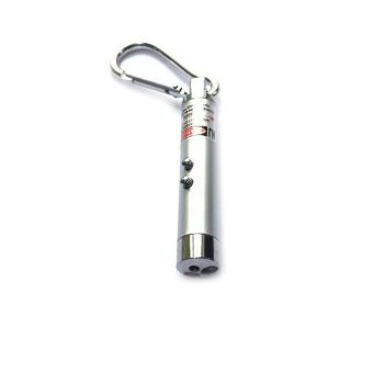 Interactive Cat Laser Pointer Toy with LED and UV Light for Pet Play Training - Green