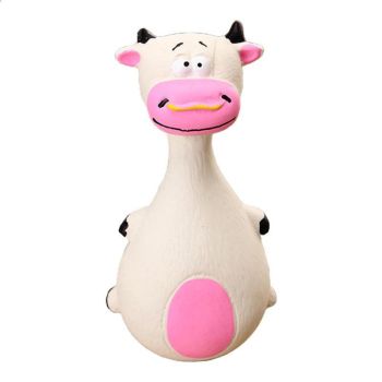 Latex Squeaky Dog Toys Puppy Pet Chew Toys Squeaker Soft and Interactive - Black