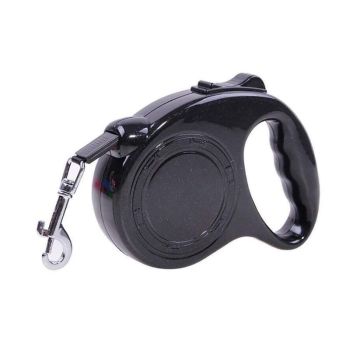 3M Retractable Dog Lead Leash Long Stong Extendable Lockable Rope Heavy Duty - Pink