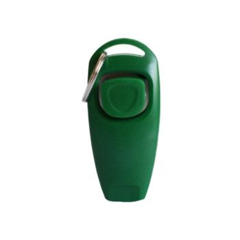 Dog Whistle and Clicker Set for Training Stop Barking Obedience Tool Combo - Light Green