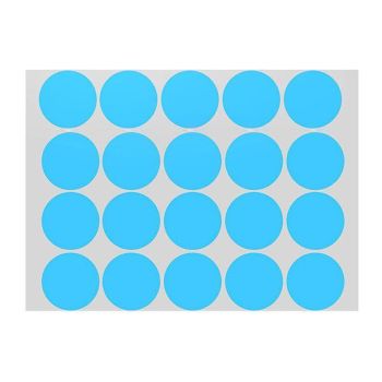 Blue Assorted Sizes Colour Sticker Dots Adhesive Round Labels Circular Spot Scrapbook - 50mm*8 Dots