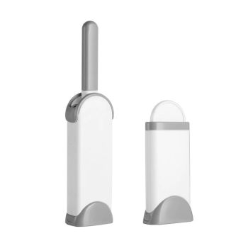 Pet Hair Remover Brush Reusable Static Lint Cleaner Clothes Carpet Sofa Bedding - Grey