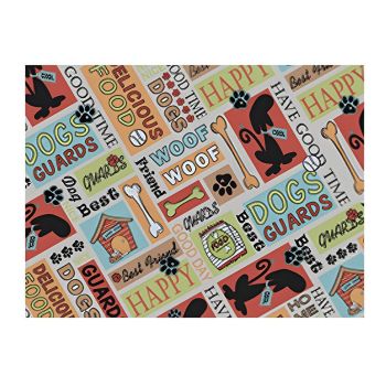 Waterproof Pet Floor Mat Carpet For Dog Cage Feeding Area Anti Slip Washable - Dog-White