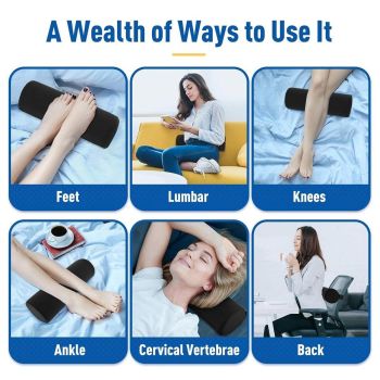 Adjustable Multi-functional Lumbar Support Pillow Small Cylindrical Back Cushion