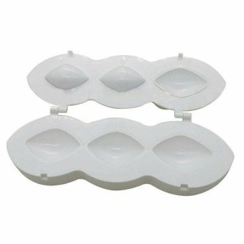 Meatball Maker Manual Meatloaf Mold Kibbeh Maker Press Minced Processor Tool - 9 Holes White