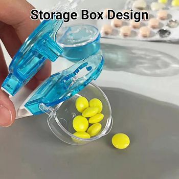 2 Pieces Pill Remover Tool for Blister Pack Tablet Opener Portable Extractor Aid