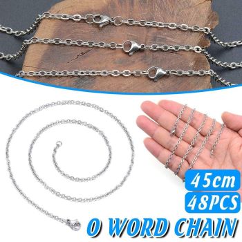 48pcs O Chain Jewelry Making Kit Versatile Necklace DIY Universal Jewellery Set