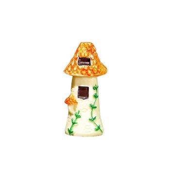 Miniature Decor Garden House Mini Fairy House Cottage Mushroom House Resin Craft - 1# Red