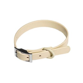 PVC Dog Collar Working Dog Kennels Waterproof Soft Adjustable for Pets L Size - Coffee