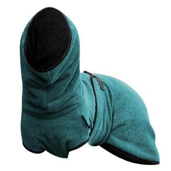 Dog Puppy Hoodies Jacket Solid Coat Pet Winter Soft Warm Clothes S-5XL Lake Blue - 3XL