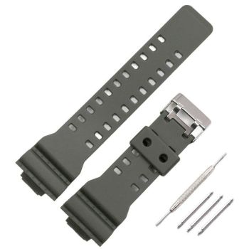 16mm TPU Watch Strap Compatible with G Series GA100 G8900 GW8900 with Tool Pins - Dark Blue