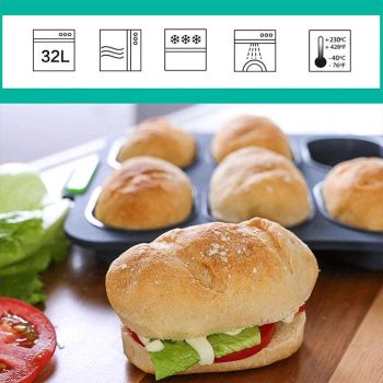 Silicone Cake Mould Oval 8 Compartment Non Stick Baking Pan Kitchen Tools Set