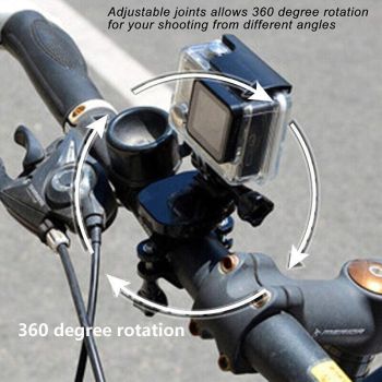 Handlebar Mount Holder Clamp For Gopro Hero 9 8 7 6 5 Bicycle Bike Motorcycle