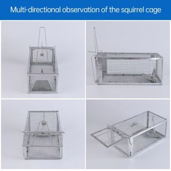Humane Rat Trap Cage Live 1 Door Animal Catch Pest Rodent Mouse Bait Control Box