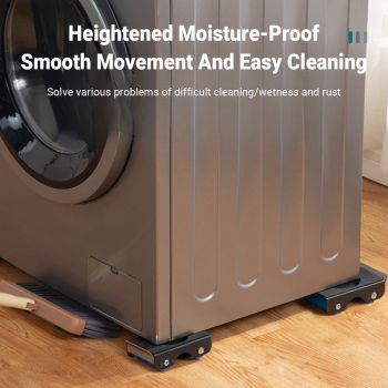 4pcs Movable Washing Machine Stand Furniture Moving Bracket Appliance Roller