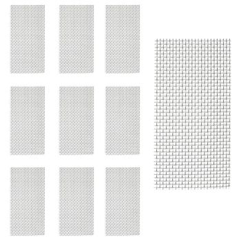10pcs Stainless Steel Wire Mesh for Water Plants Fish Tank Aquarium Decoration - 8x8cm