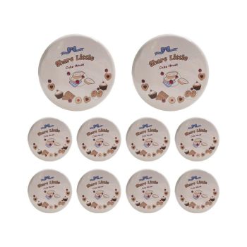 10PCS Cookie Tin Box Metal Biscuit Gift Box Candy Packaging Dragon Year Baking - Bread Bear (bump)