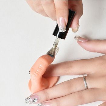 5PCS Model Fake Display Hand Nail Art Practice Finger For Training Manicure