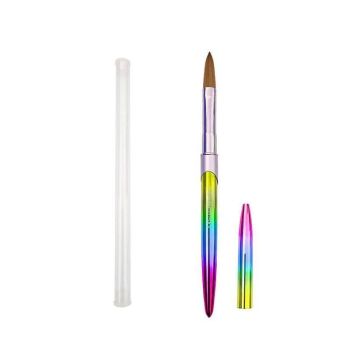 Kolinsky Acrylic Nail Art Brush Manicure Powder Professional Tools Size 2-18 - 8#