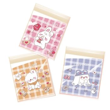 500 Pack Self Adhesive Cookie Packaging Bags Vibrant Designs OPP Material - Beer 10*10*3cm