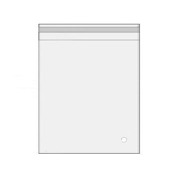 100Pcs Self-Adhesive Clear Opp Cellophane Bags with Air Hole - 8*10+3cm