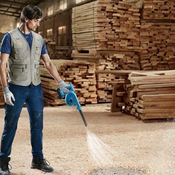 Portable Cordless Air Blower Leaf Dust Tool 1080W 19000 RPM Li-ion Battery