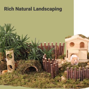 5pcs Natural Flower Grass Bedding Dried Moss Hamster Cage Decor Breeding Box