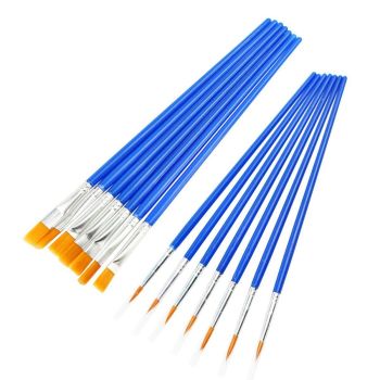 50/100PCS Plastic Flat Tip Hook Line Brushes for DIY Ceramics and Watercolor Painting - 50PCS Hook Line Pen
