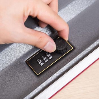Dictionary Book Safe with Coded Lock Hidden Security Box for Money and Valuables