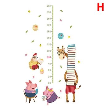 Removable Wall Height Chart Sticker Growth Measurement Ruler Decal for Wall Decor - A