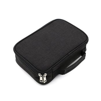 Large Capacity Waterproof Pen Pouch Pencil Case Student Stationery Storage Bag - Grey