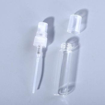 10Pcs Glass Perfume Bottles - 3/5/10ml with Atomizer Pump Spray - 10ML 10PCS