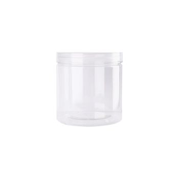 Wide Mouth Plastic Food Bottles 50pcs Transparent Sealed Storage Tanks Container - 10cm x 8.5cm