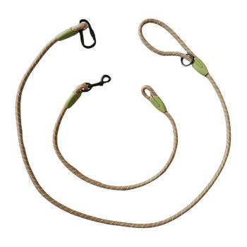 Adjustable Diagonal Dog Walking Leash Hands Free Crossbody Pet Lead Dogs - Pink