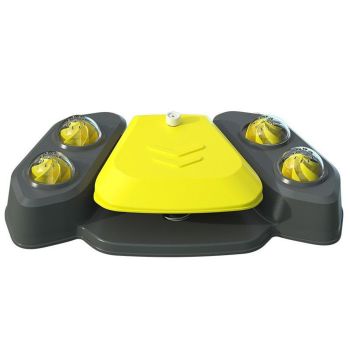 Automatic Water Feeder Dispenser with Bath Spray and Footstep Dog Toys for Pets - Blue