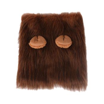 Lion Costume Mane Wig Large Dog Fancy Dress Up Party for Pet Halloween Clothes - Light Brown-S