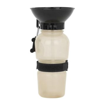 500Ml Dog Cat Water Drinking Bottle Detachable Travel Cup Portable Pet Feeder - Pink