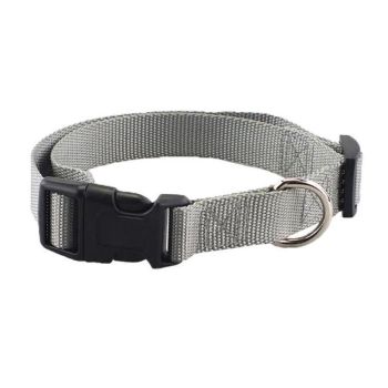 XS Size Dog Puppy Pet Collar Adjustable Nylon Toy Pink Blue Red Black - Grey