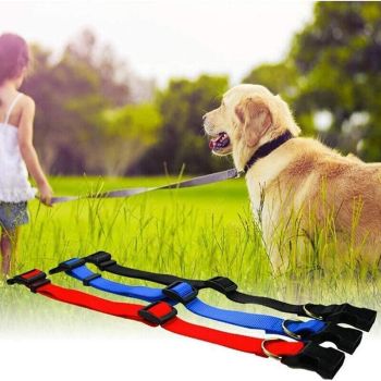 S Size Dog Puppy Pet Collar Adjustable Nylon Toy Small Pink Blue Red Black - Red