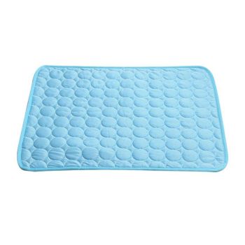 Pet Cool Gel Mat Dog Cat Bed Non-Toxic Breathable Summer Pad 5 Sizes Dog Pad - M(60*50cm)