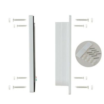 4-Way Safe Lockable Locking Pet Cat Dog Door Brushy Flap Screen L Large Size