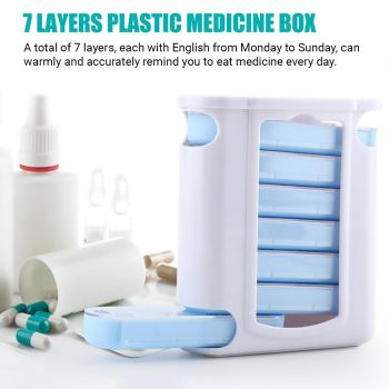 7 Day Pill Box Dispenser Storage Daily Holder Organiser Tablet Medicine Weekly