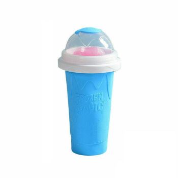 Slushie Maker Cup Quick Freeze Magic Squeeze Cup Milkshake Cup Ice Cream Maker - Pink