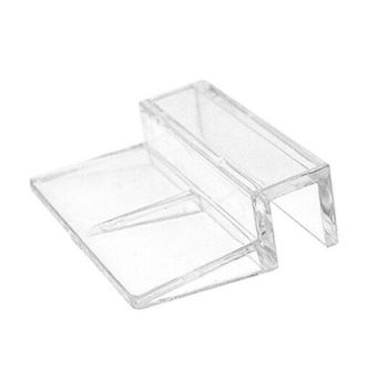 4Pcs Aquarium Fish Tank Glass Cover Support Holder Acrylic Clip Bracket 6/8/10/12mm - 12mm