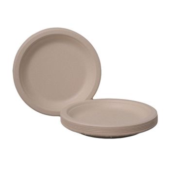 100x Biodegradable Sugarcane Paper Trays - Eco-Friendly & Durable for  Food - 7inches-100pcs