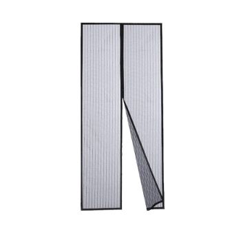 Striped Screen Door Curtain Mesh with Auto Close for Insect Protection and Ventilation - 80*210cm