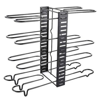Multi-Layer Vertical Pot Lid Storage Rack Folding Kitchen Countertop Organizer - 5th-Floor