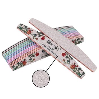 5Pcs Flower Nail Files Sanding Buffer 80-240 Grit Professional Manicure Pedicure